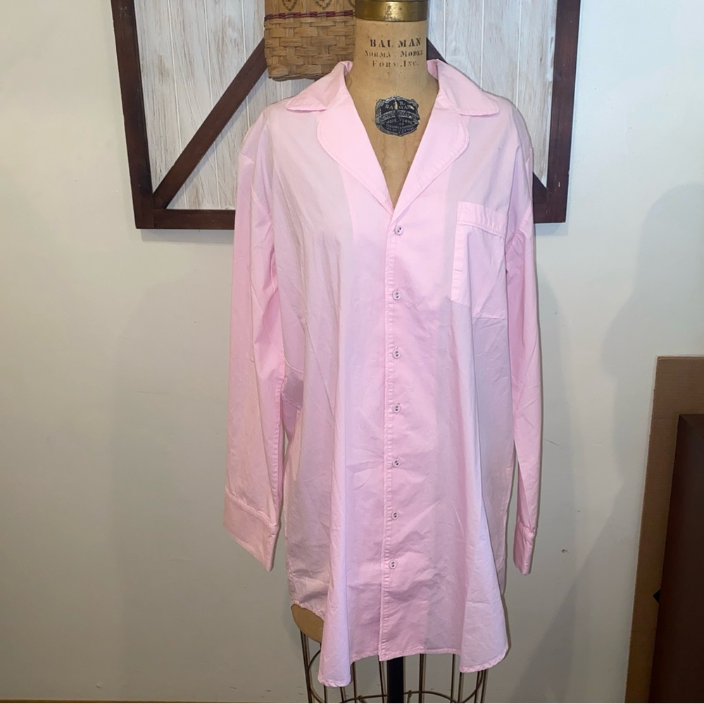 SKIMS Light Pink Pajama Shirt